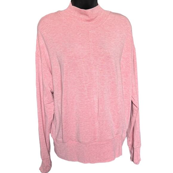Athleta Pink Heather Apollo Crewneck Sweatshirt Size S - Picture 3 of 13